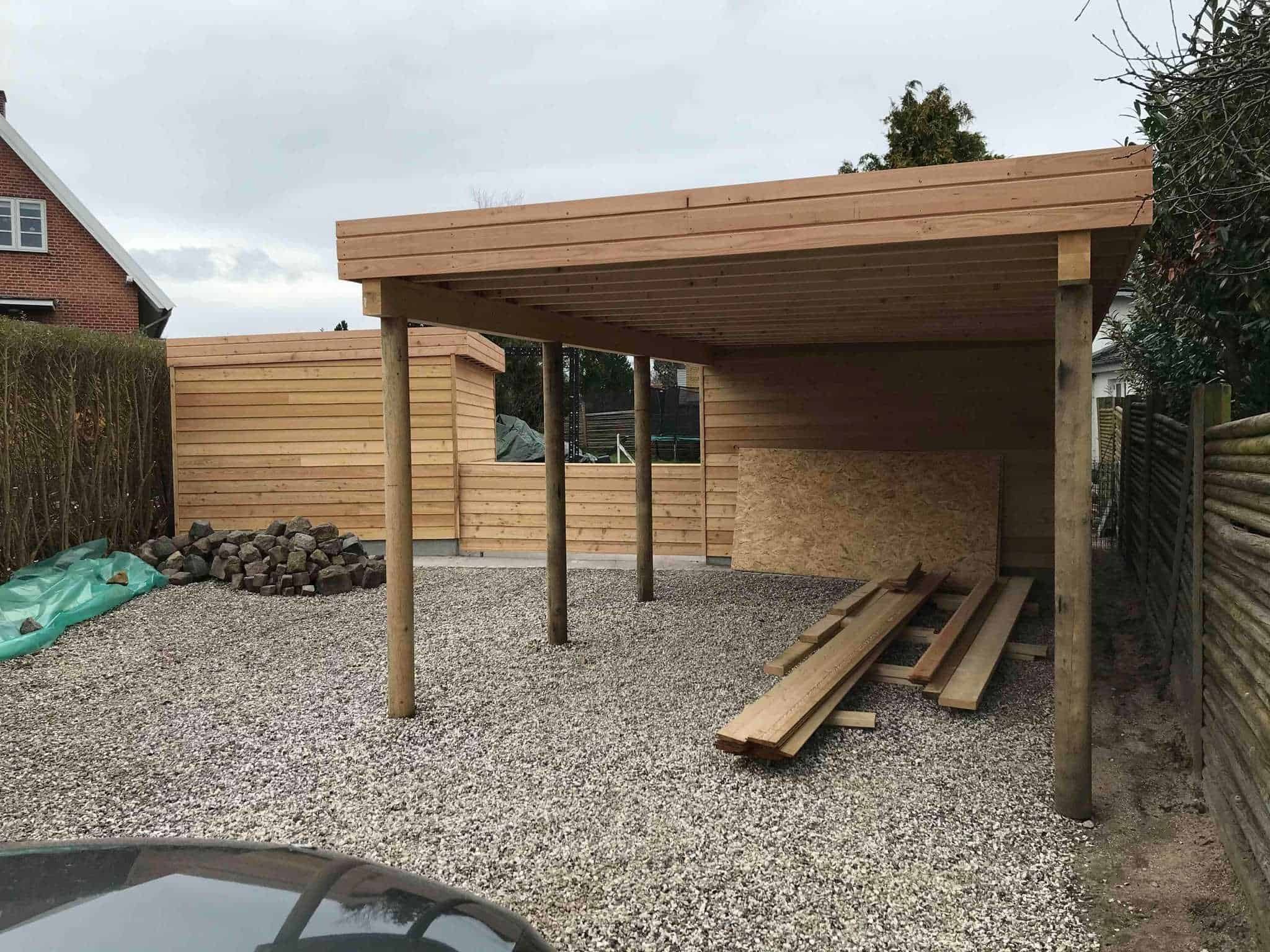 En ny carport koster mere end selve byggesættet